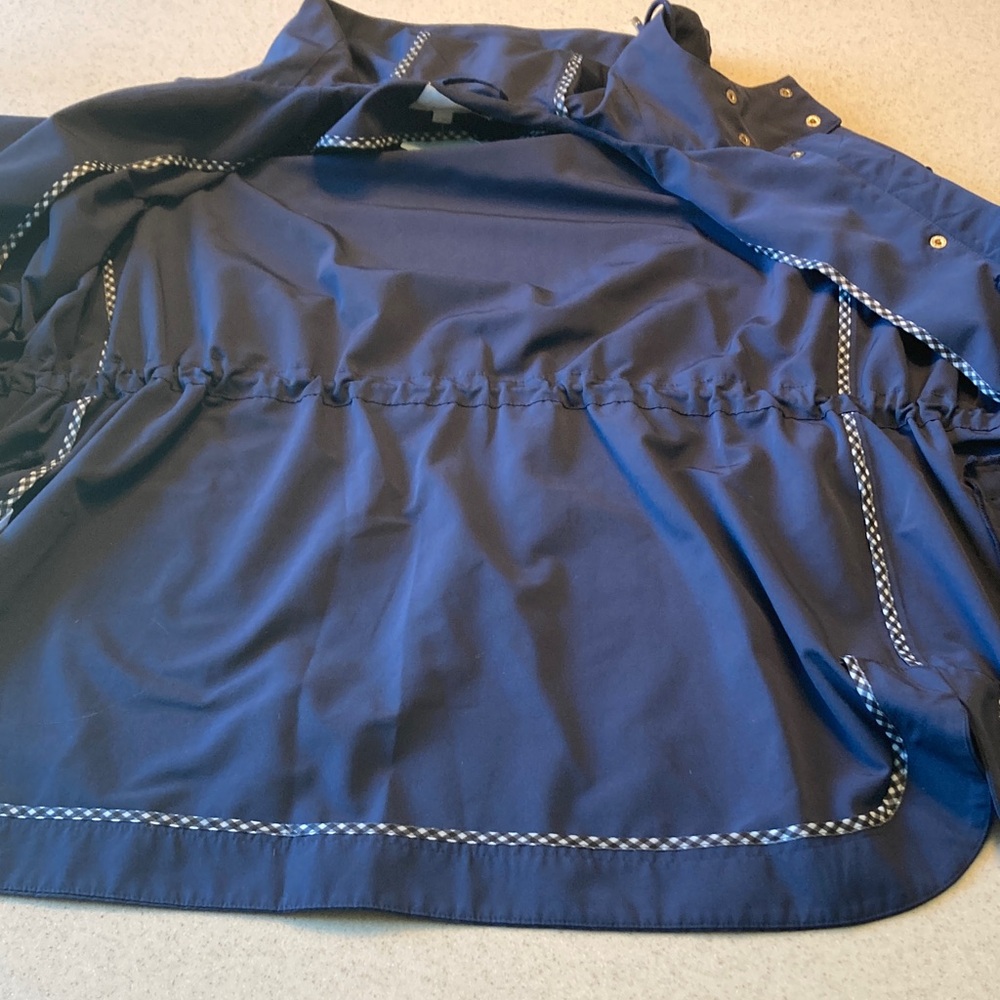 LOFT Navy Hooded NWT Jacket Women Size Large Petite - Picture 9 of 12